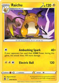 pokemon silver tempest raichu 050 195 rh