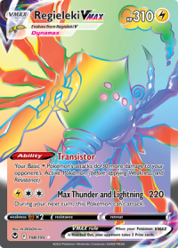 pokemon silver tempest regieleki vmax 198 195 secret rare