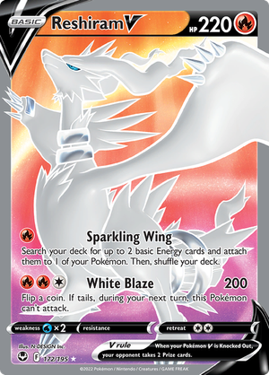 Reshiram V - 172-195 FULL ART