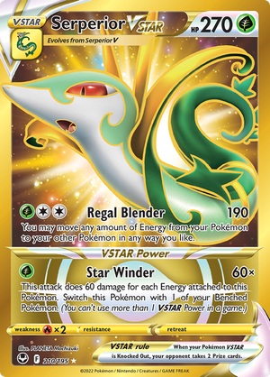 Serperior VSTAR - 210-195 GOLD SECRET RARE