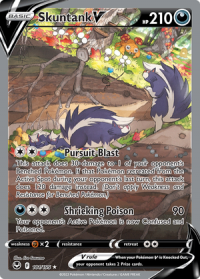 pokemon silver tempest skuntank v 181 195 alternate art