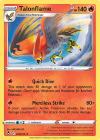 pokemon silver tempest talonflame 029 195