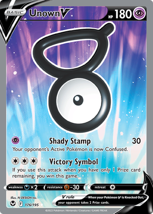 Unown V - 176-195 FULL ART