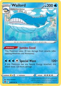 pokemon silver tempest wailord 038 195 rh