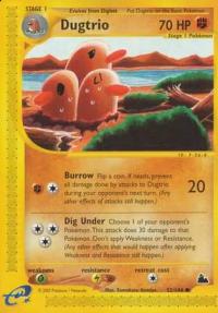 pokemon skyridge dugtrio 52 144 rh