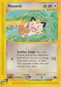pokemon skyridge meowth 78 144