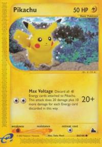 pokemon skyridge pikachu 84 144 rh