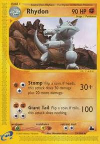 pokemon skyridge rhydon 29 144