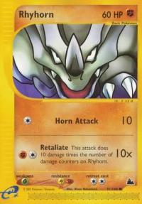 pokemon skyridge rhyhorn 91 144 rh