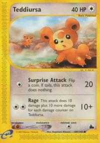 pokemon skyridge teddiursa 109 144