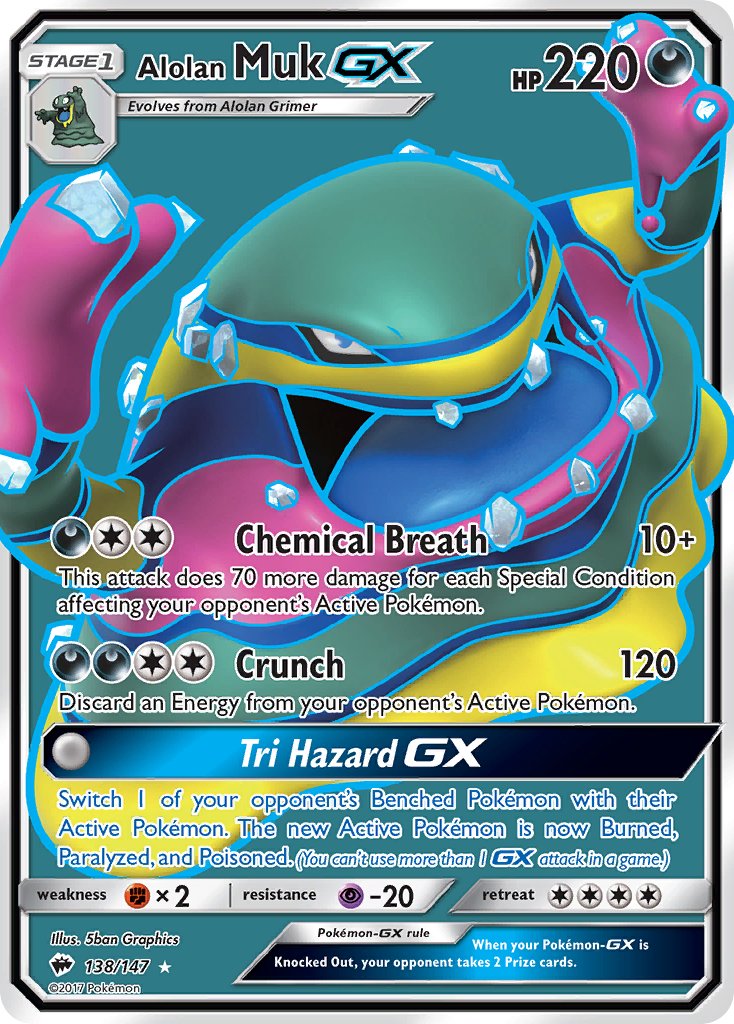 Alolan Muk GX FULL ART 138-147