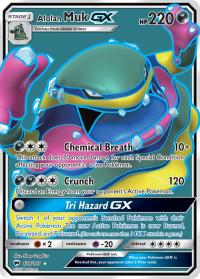 pokemon sm burning shadows alolan muk gx full art 138 147