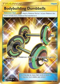 pokemon sm burning shadows bodybuilding dumbells secret rare 161 147