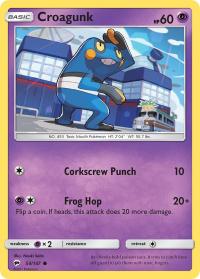 pokemon sm burning shadows croagunk 54 147