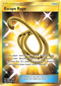 pokemon sm burning shadows escape rope secret rare 163 147