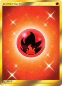 pokemon sm burning shadows fire energy 167 147 secret rare