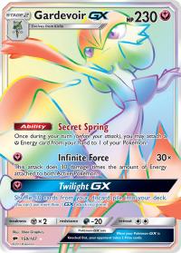 pokemon sm burning shadows gardevoir gx rainbow 159 147