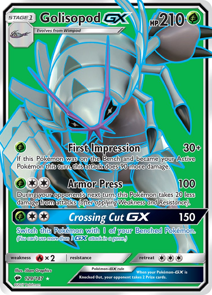 Golisopod GX FULL ART 129-147