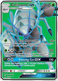 pokemon sm burning shadows golisopod gx full art 129 147