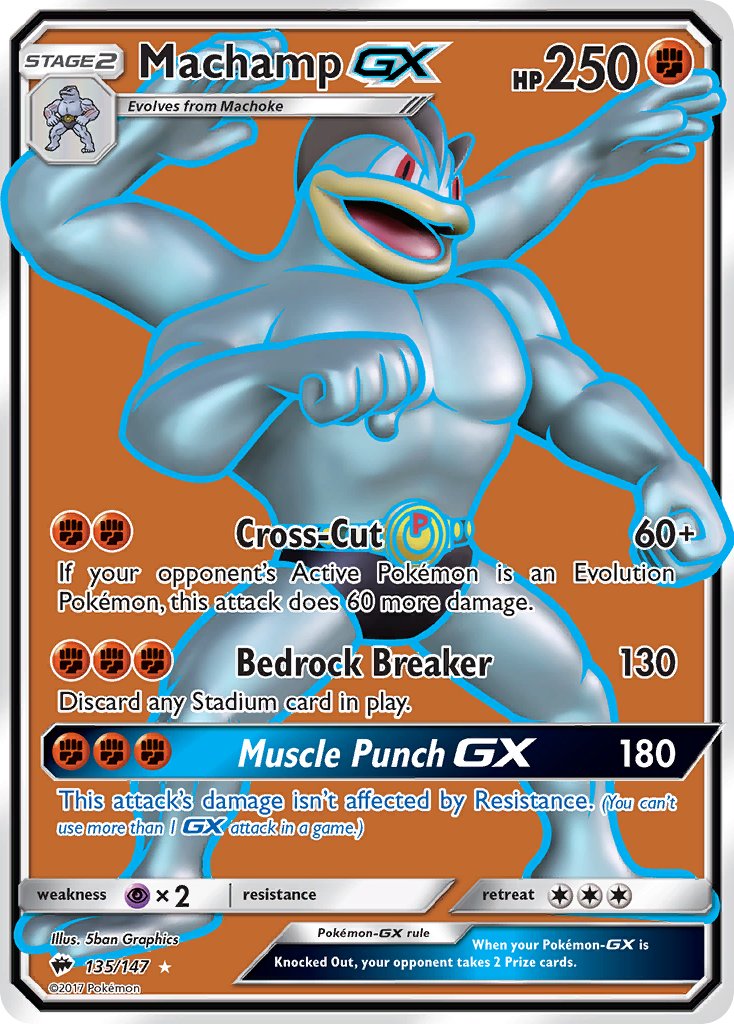 Machamp GX FULL ART 135-147