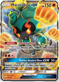 pokemon sm burning shadows marshadow gx 80 147