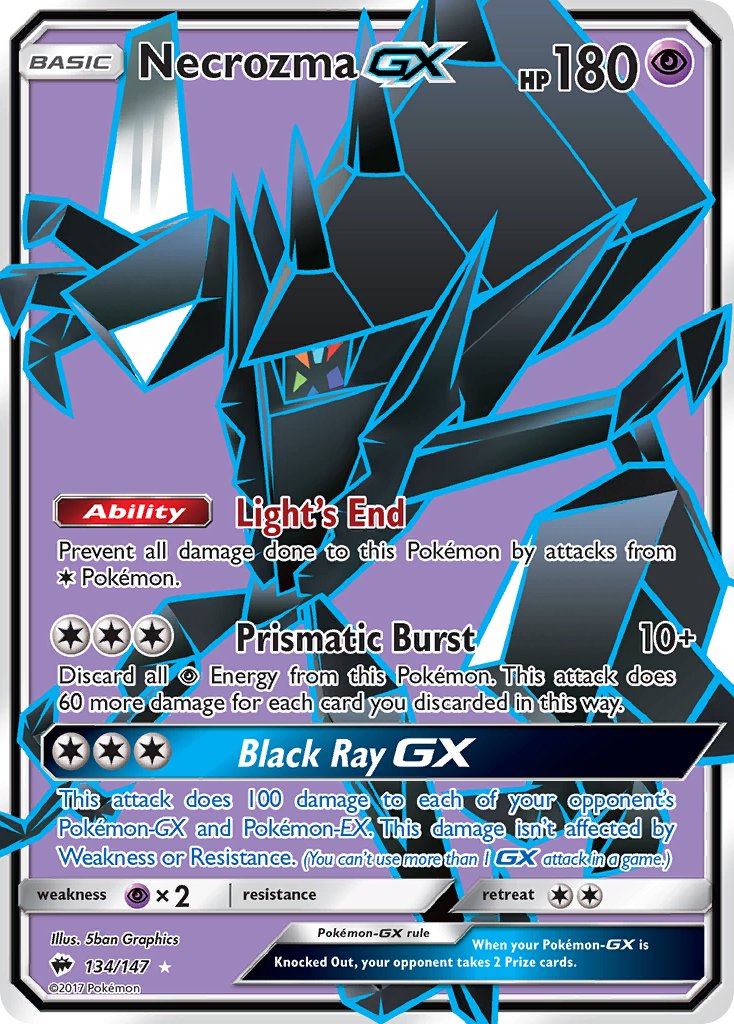 Necrozma GX FULL ART 134-147