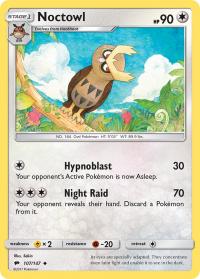 pokemon sm burning shadows noctowl 107 147