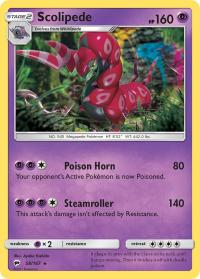 pokemon sm burning shadows scolipede 58 147 rh