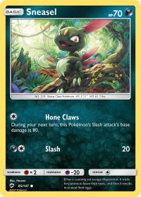 pokemon sm burning shadows sneasel 85 147