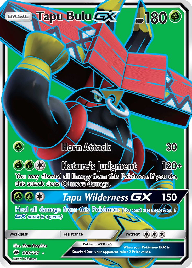 Tapu Bulu GX FULL ART 130-147