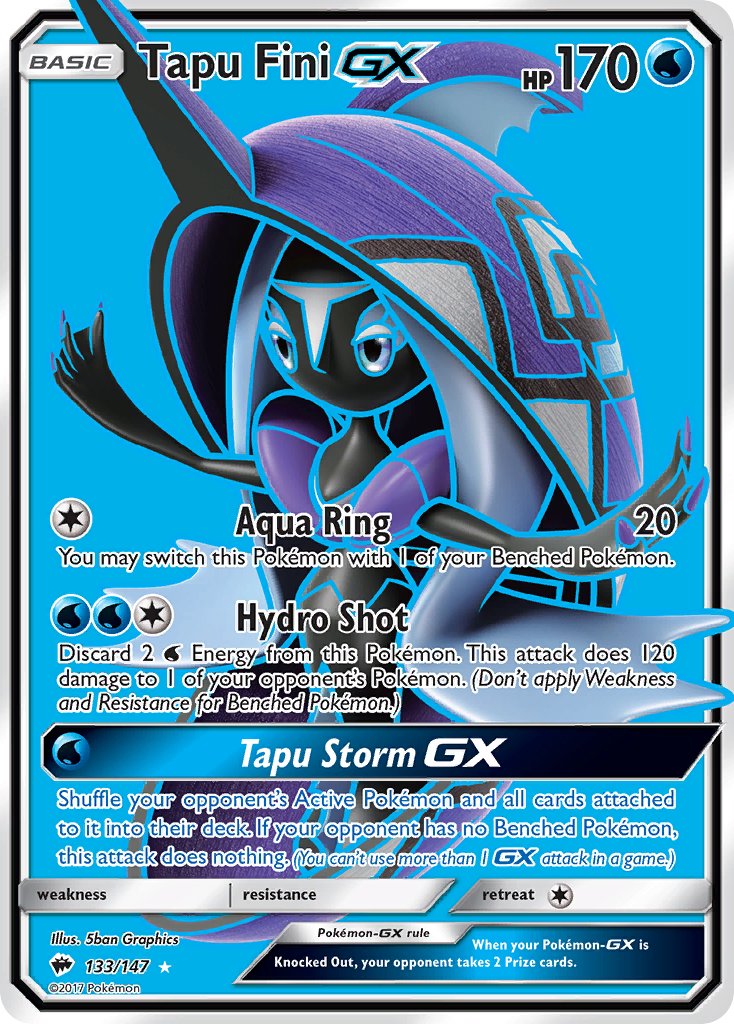 Tapu Fini GX FULL ART 133-147