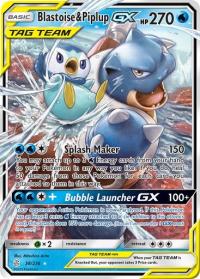 pokemon sm cosmic eclipse blastoise piplup gx 38 236