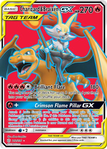 Charizard & Braixen GX 212-236 - FULL ART