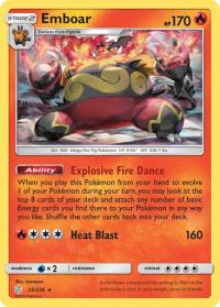 pokemon sm cosmic eclipse emboar 33 236