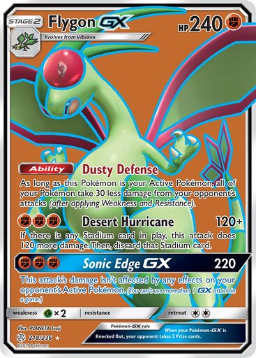 Flygon GX 218-236 - FULL ART