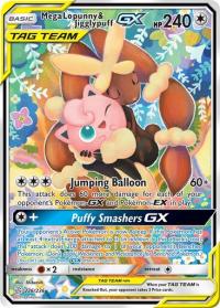 pokemon sm cosmic eclipse mega lopunny jigglypuff gx 226 236 full art