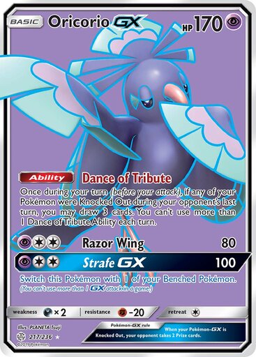 Oricorio GX 217-236 - FULL ART