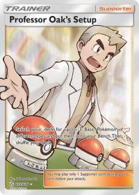 pokemon sm cosmic eclipse professor oak s setup 233 236 full art