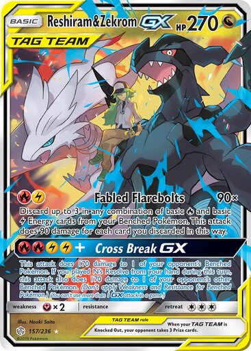 Reshiram & Zekrom GX 157-236