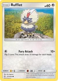 pokemon sm cosmic eclipse rufflet 177 236