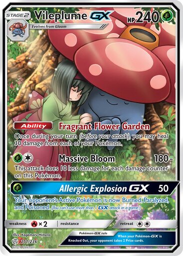 Vileplume GX 211-236 - FULL ART