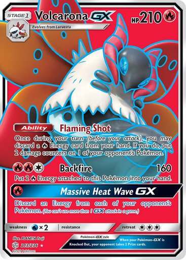 Volcarona GX 213-236 - FULL ART