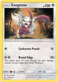 pokemon sm cosmic eclipse zangoose 173 236 rh