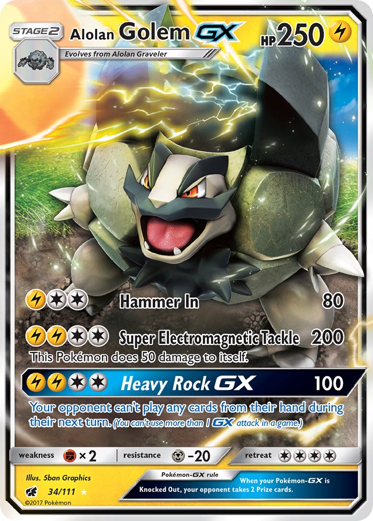 Alolan Golem GX 34-111