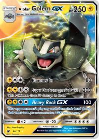 pokemon sm crimson invasion alolan golem gx 34 111