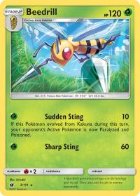 pokemon sm crimson invasion beedril 3 111
