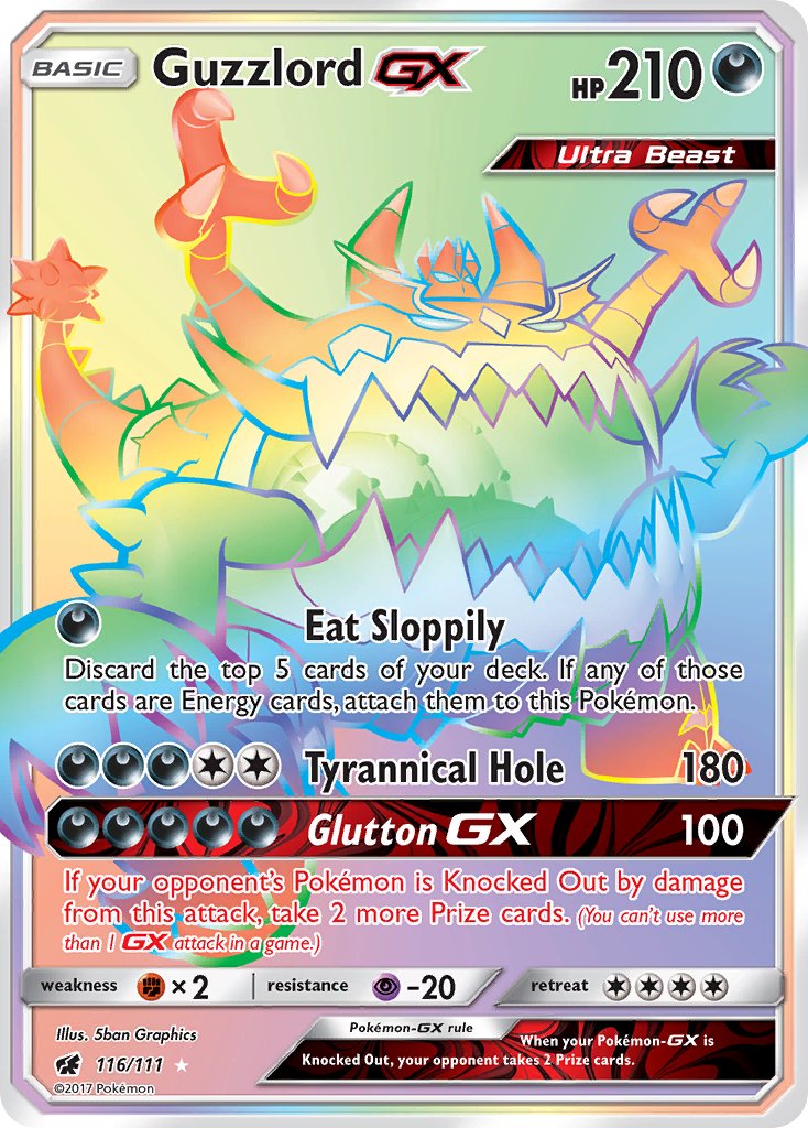 Guzzlord GX 116-111 (RAINBOW RARE)