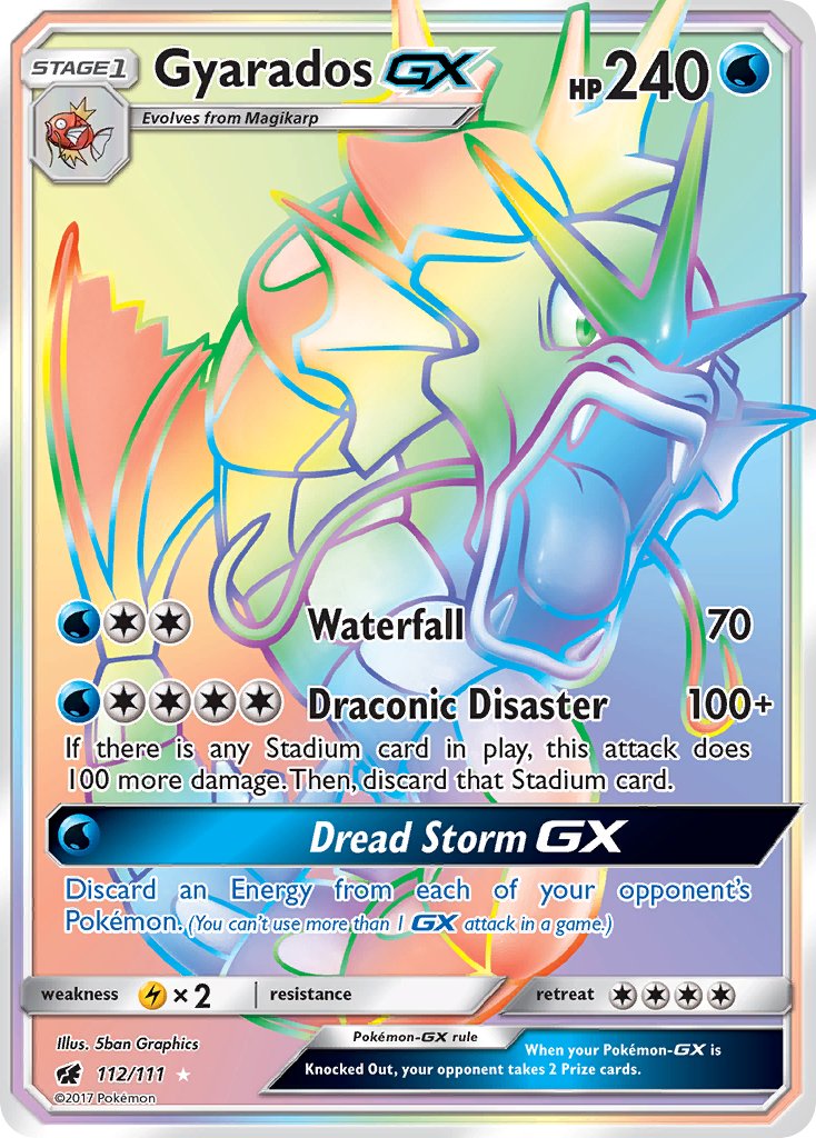 Gyarados GX 112-111 (RAINBOW RARE)