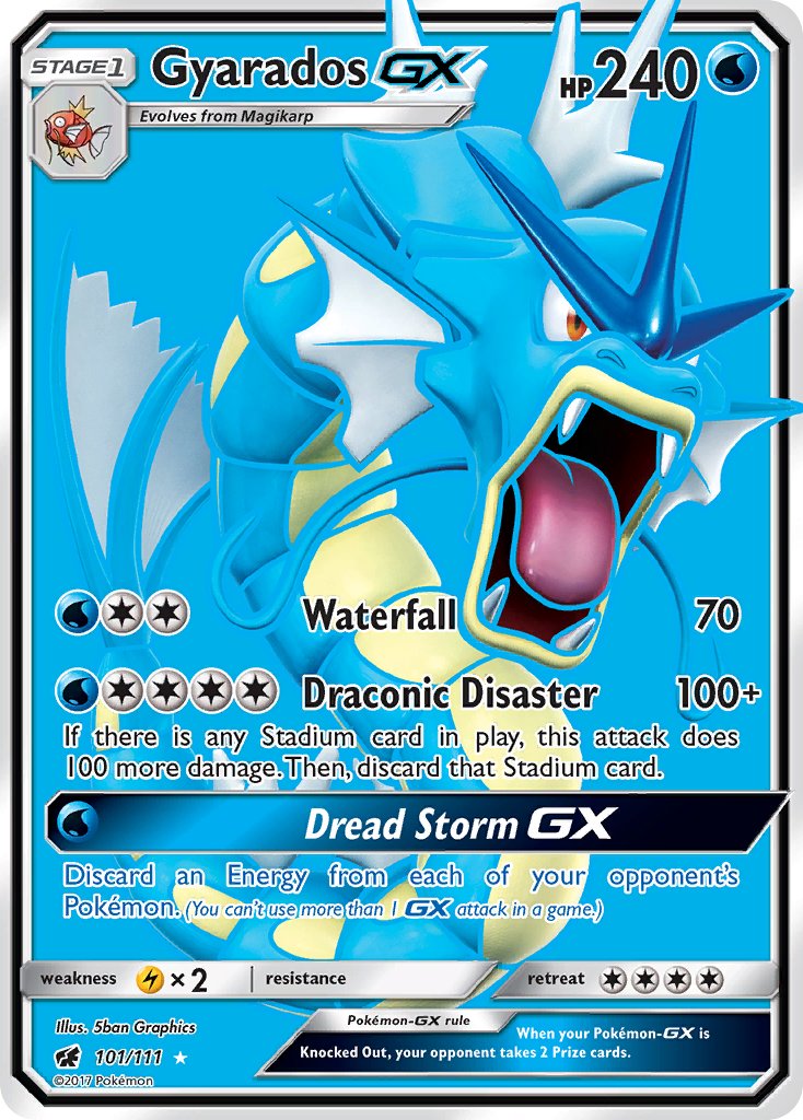 Gyarados GX FULL ART 101-111