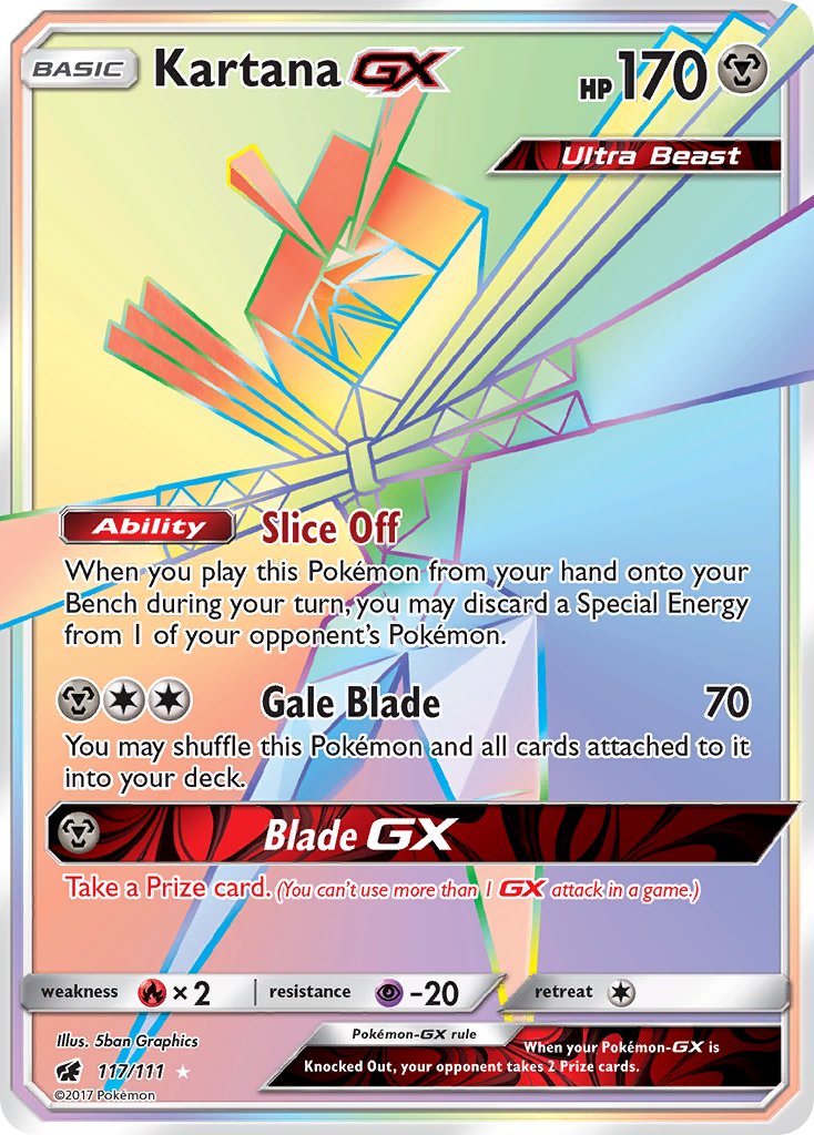 Kartana GX 117-111 (RAINBOW RARE)